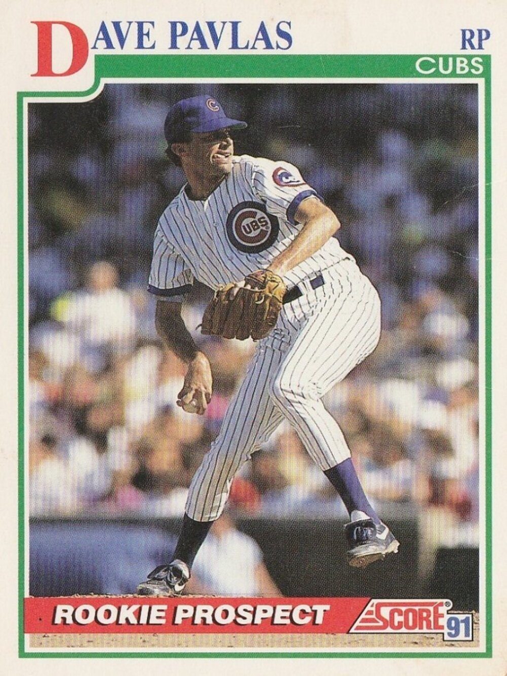 Dave Pavlas - Score 91 Rookie Prospect Baseball Card